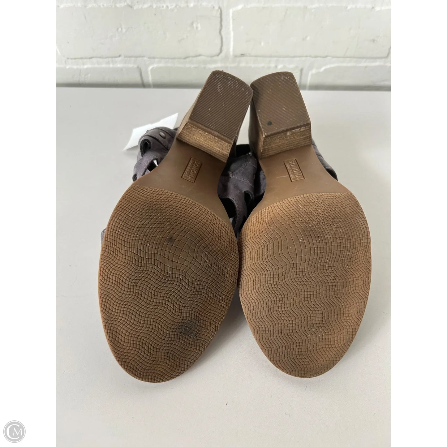 Sandals Heels Block By Sonoma In Grey, Size: 6