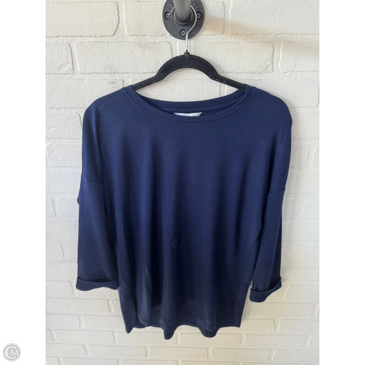 Top 3/4 Sleeve Basic By Crown And Ivy In Blue, Size: Xs