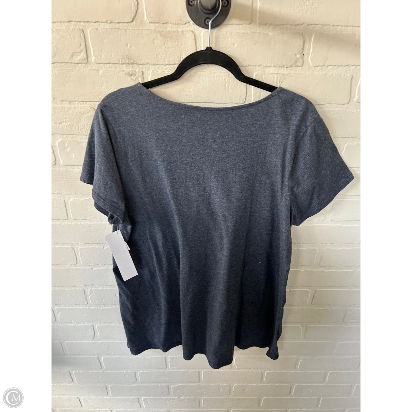 Top Short Sleeve Basic By Pure Jill In Blue, Size: L