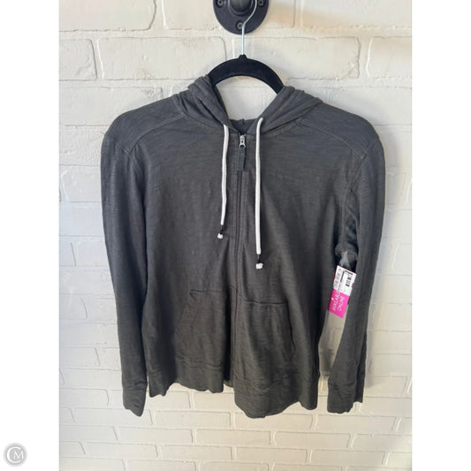 Sweatshirt Hoodie By Eddie Bauer In Grey, Size: M