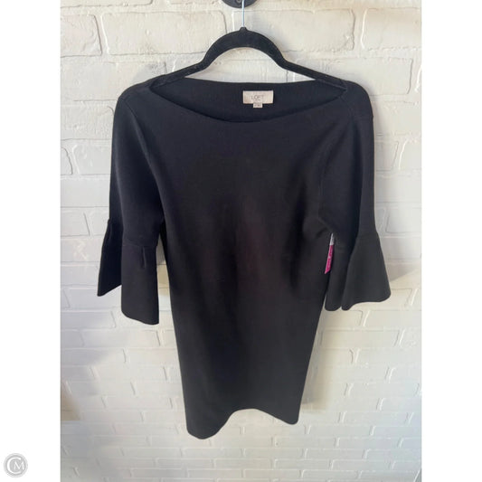 Dress Sweater By Loft In Black, Size: S