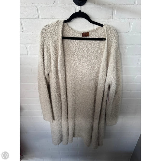 Sweater Cardigan By Pol In Cream, Size: L