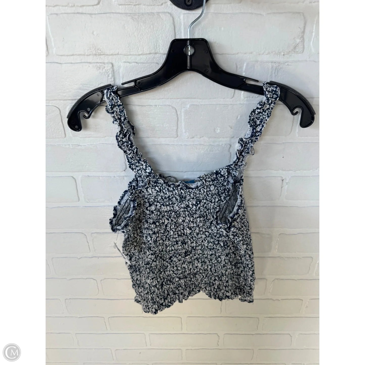 Top Sleeveless By Old Navy In Blue & White, Size: M