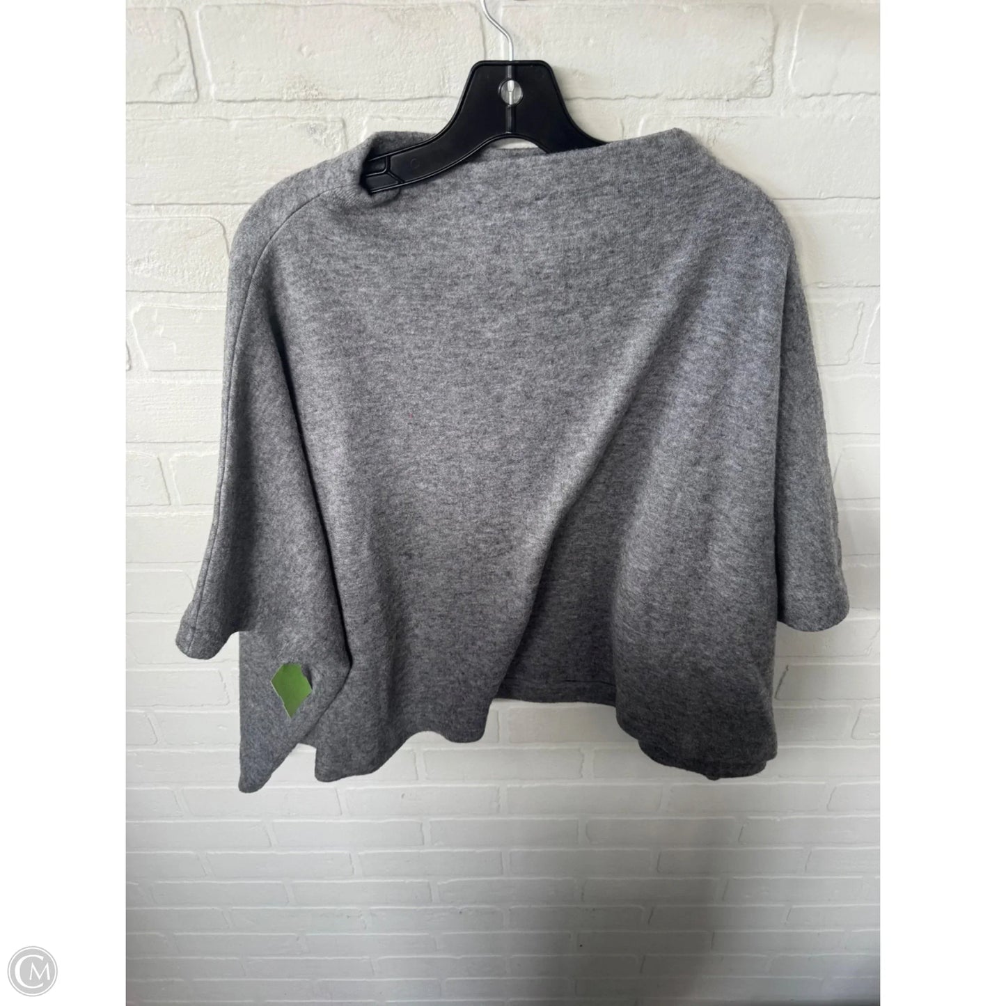 Poncho By Clothes Mentor In Grey, Size: S