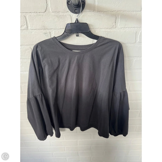 Top Long Sleeve By Madewell In Grey, Size: Xl