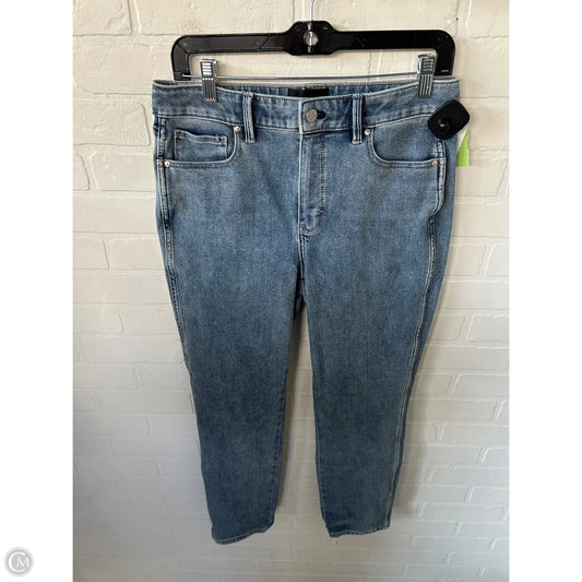 Jeans Straight By White House Black Market In Blue Denim, Size: 8
