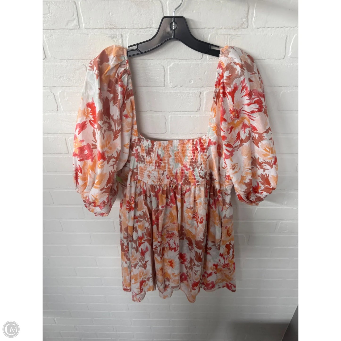 Dress Casual Short By Abercrombie And Fitch In Orange & Tan, Size: Xl