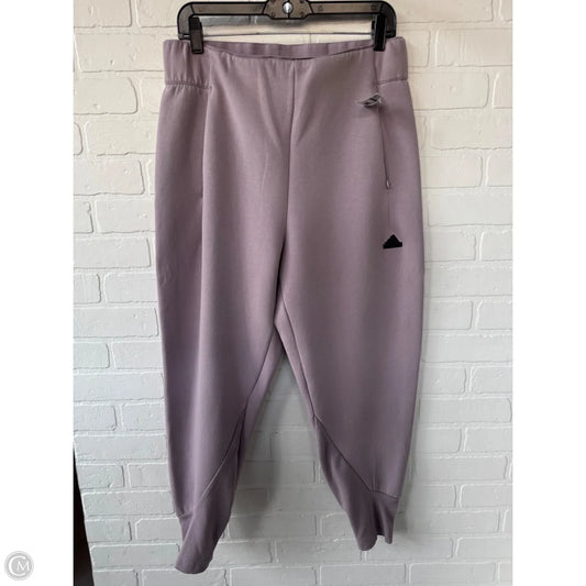 Athletic Pants By Adidas In Purple, Size: 12