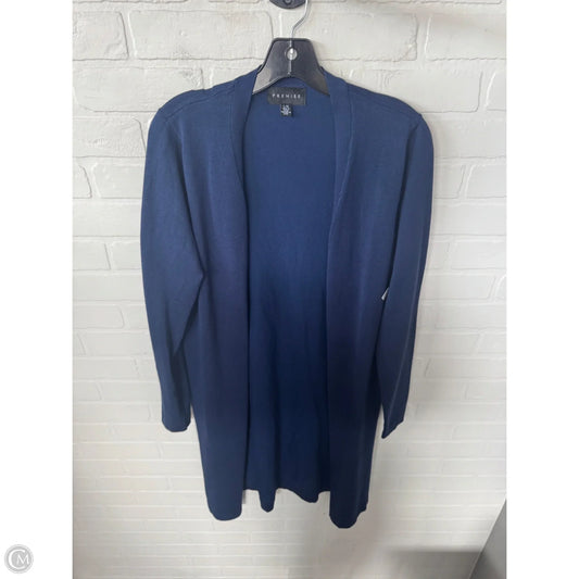 Sweater Cardigan By Premise In BLUE, Size: L