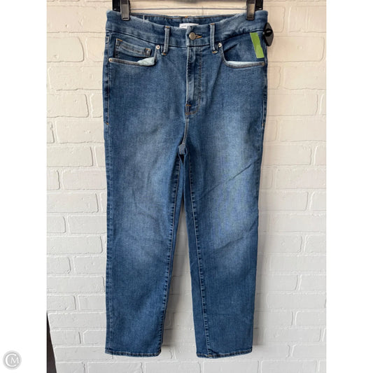 Jeans Straight By Good American In Blue Denim, Size: 6