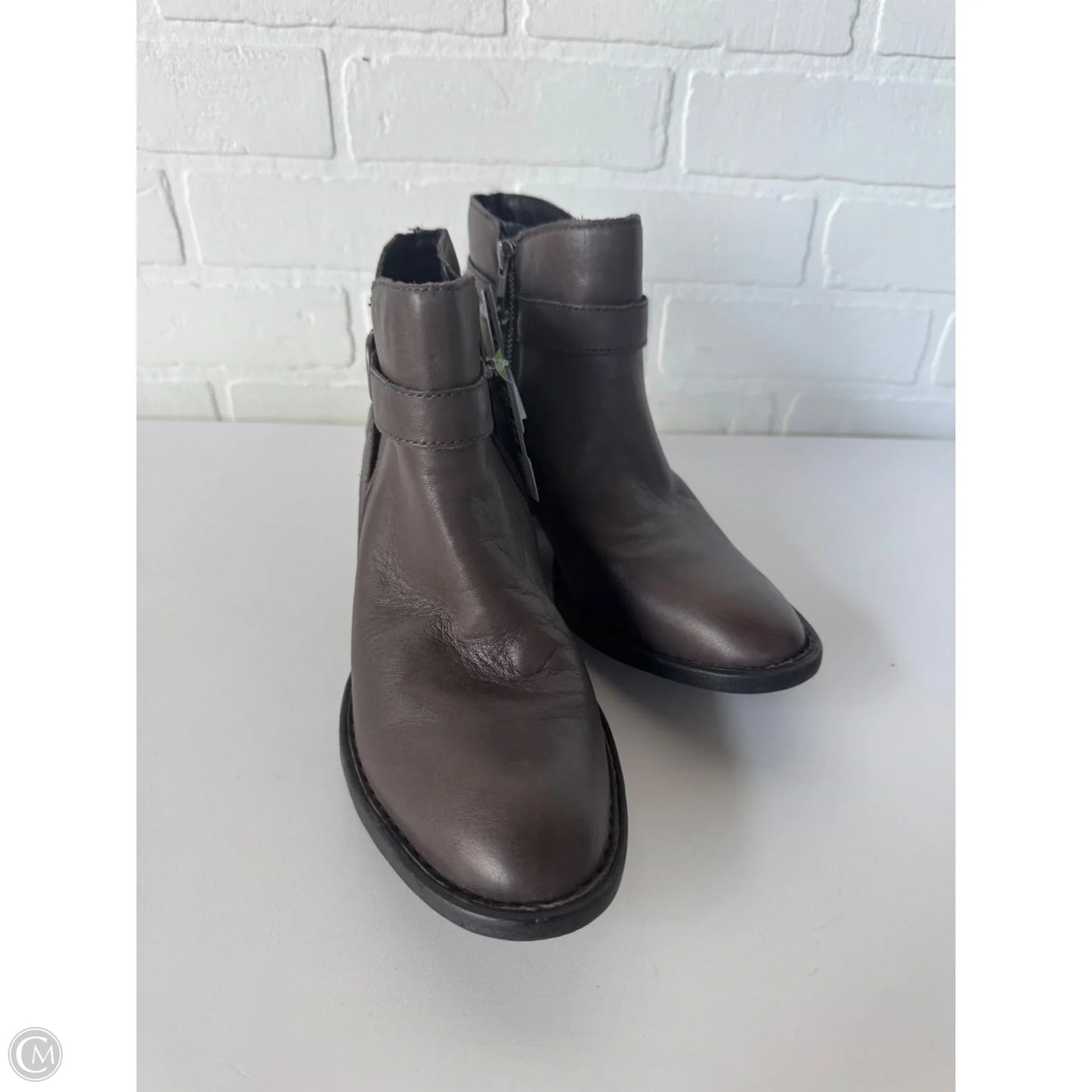 Boots Ankle Heels By Born In Brown, Size: 8.5