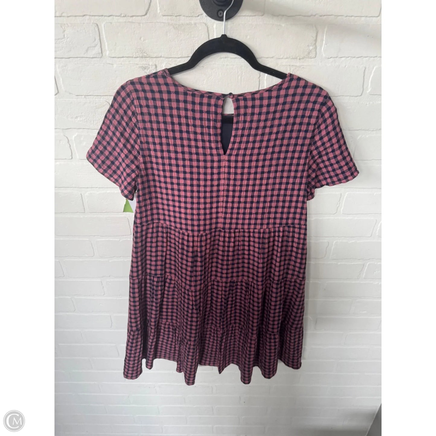 Dress Casual Short By Madewell In Blue & Pink, Size: S