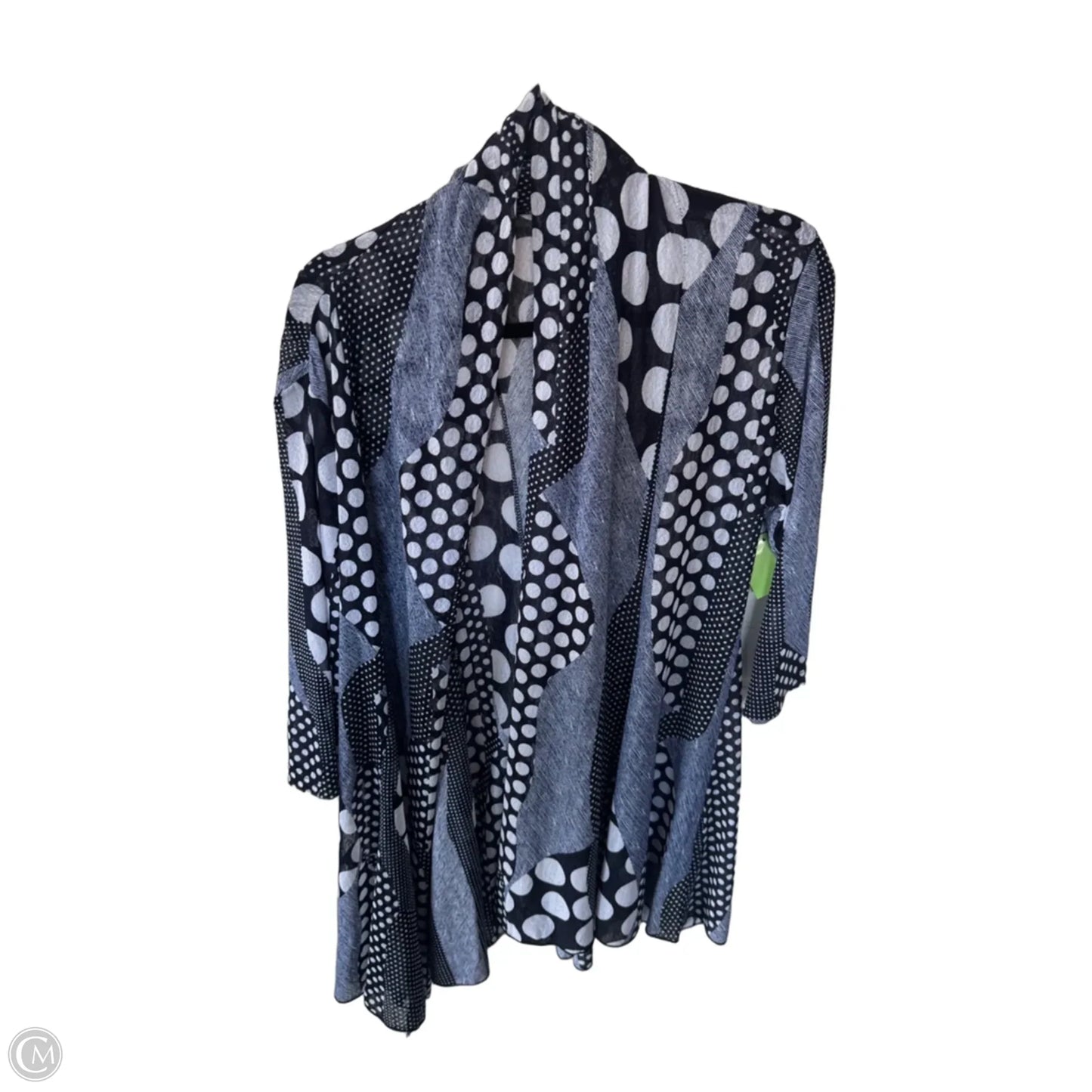 Kimono By Clothes Mentor In Blue & White, Size: Xl