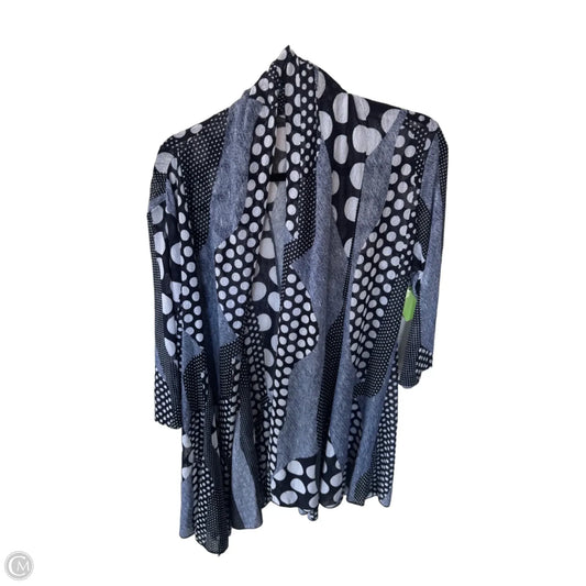 Kimono By Clothes Mentor In Blue & White, Size: Xl