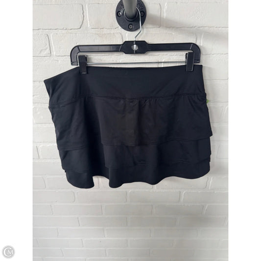 Athletic Skort By Athleta In Black, Size: 16