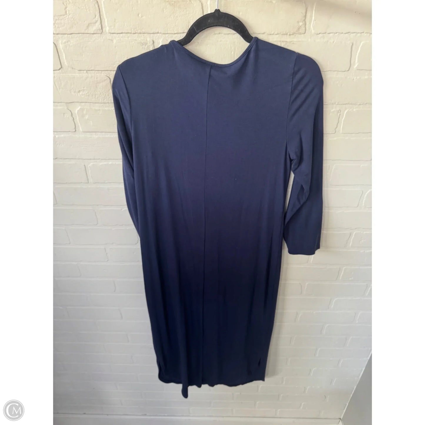 Dress Casual Midi By Chicos In Blue, Size: S
