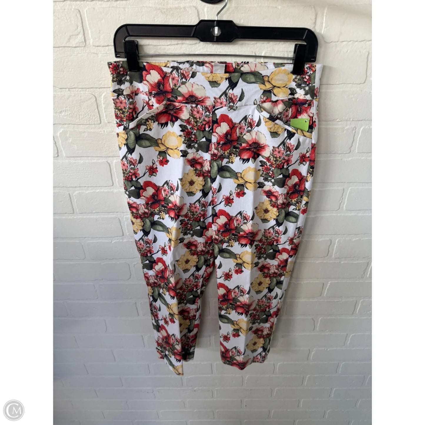 Capris By Chicos In Floral Print, Size: 6