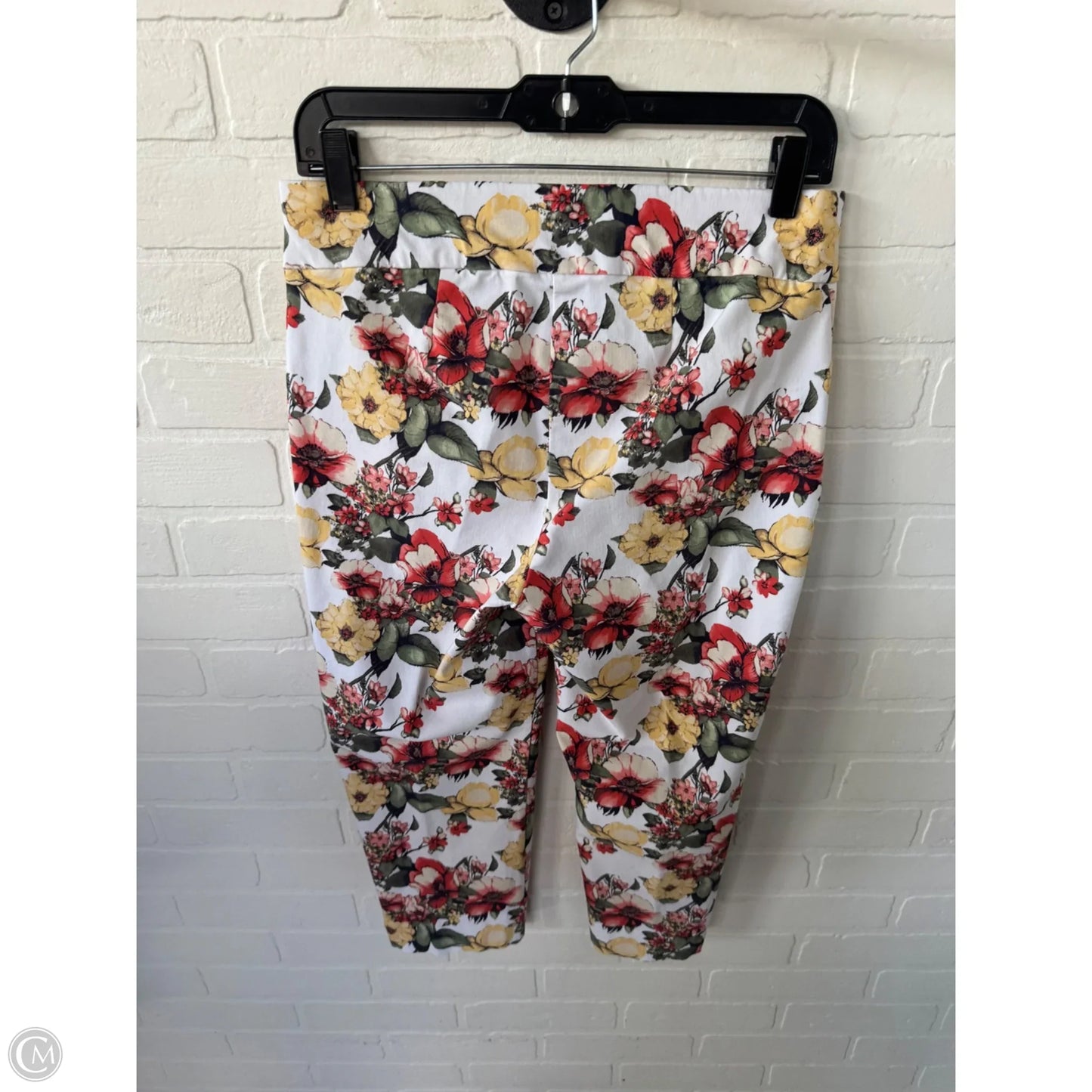 Capris By Chicos In Floral Print, Size: 6