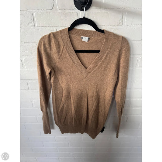 Sweater Cashmere By J. Crew In Tan, Size: Xs