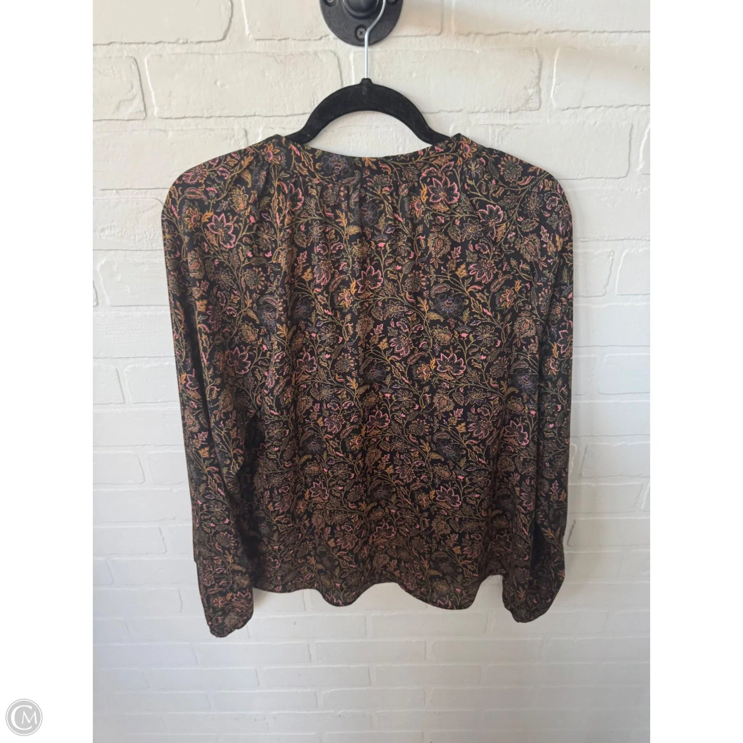 Top Long Sleeve By Clothes Mentor In Black & Yellow, Size: M