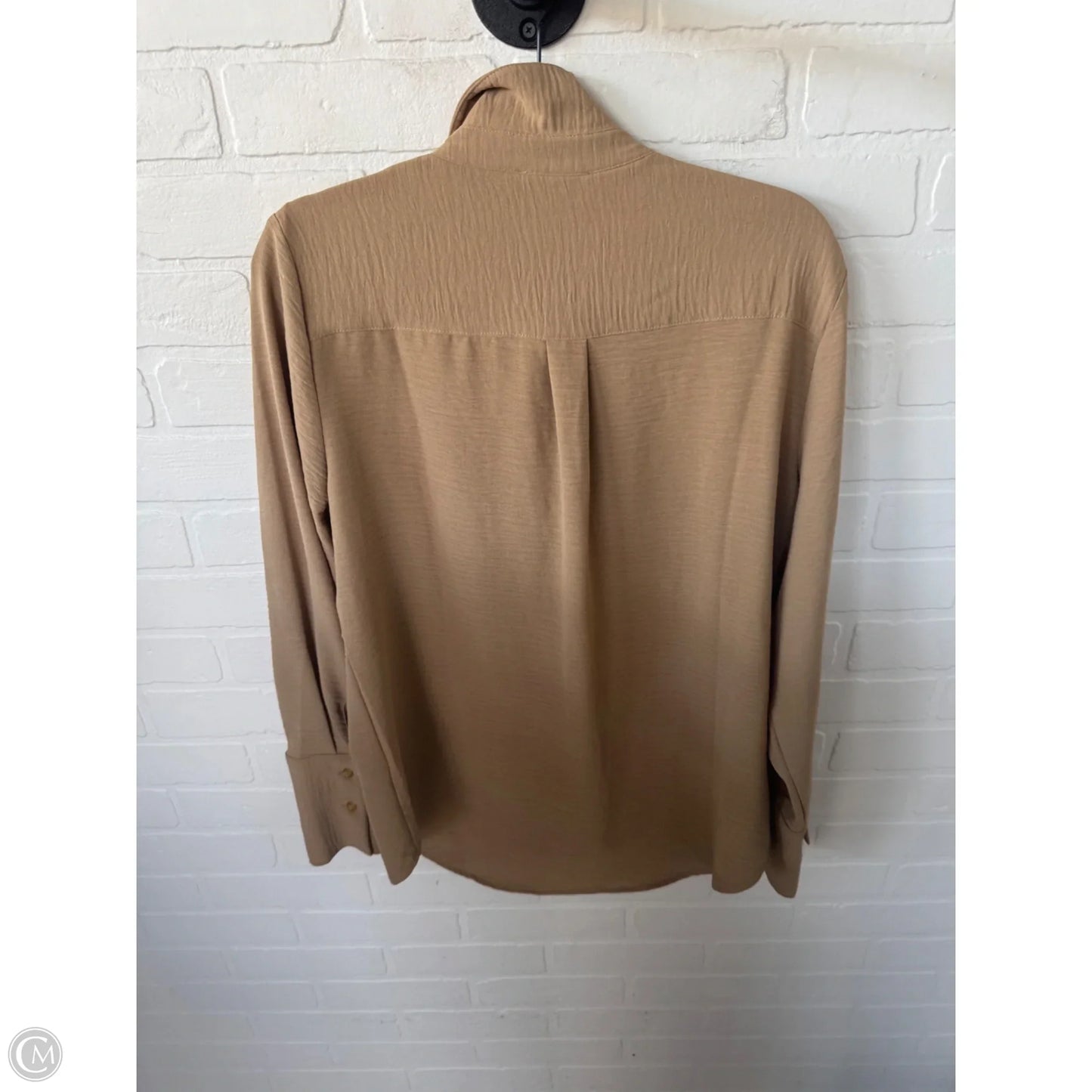 Top Long Sleeve By Ellen Tracy In Tan, Size: L