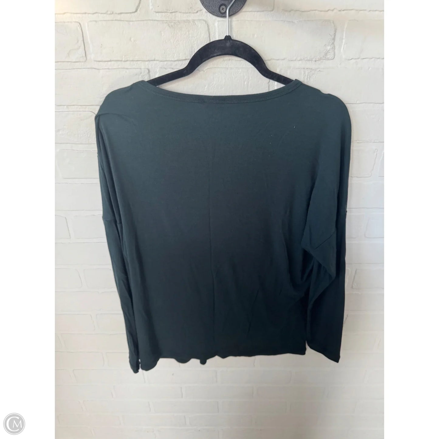 Top Long Sleeve Basic By Cabi In Green, Size: S
