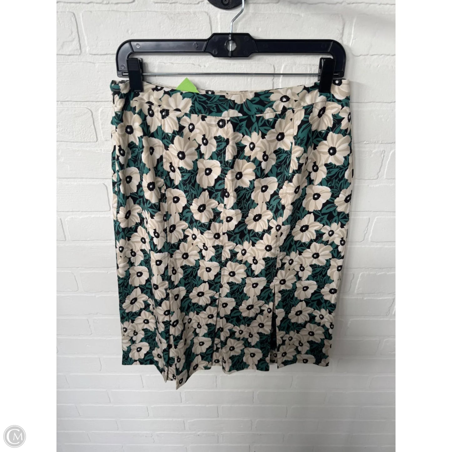 Skirt Midi By Who What Wear In Green & Tan, Size: 8