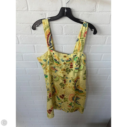 Dress Casual Short By Farm Rio In Yellow, Size: Xl