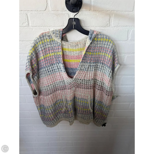 Vest Sweater By Daily Practice By Anthropologie In Blue & Pink, Size: Xs