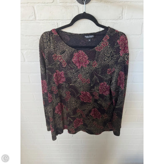 Top Long Sleeve By Clothes Mentor In Black & Brown, Size: 1x