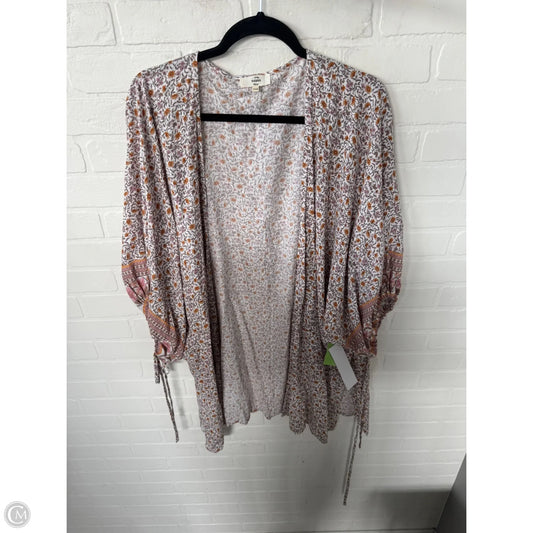 Kimono By Entro In Pink & Tan, Size: Osfm