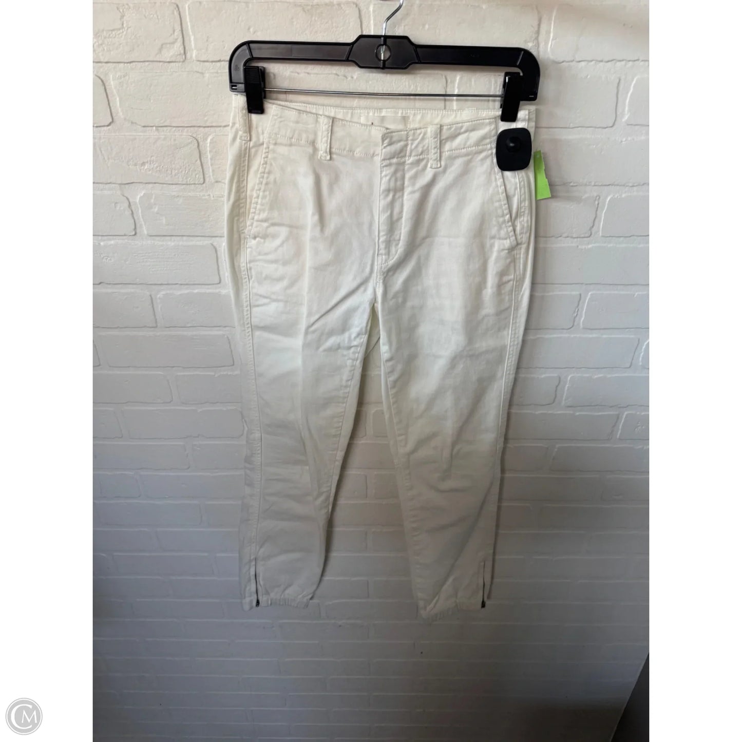Jeans Straight By Anthropologie In White Denim, Size: 2