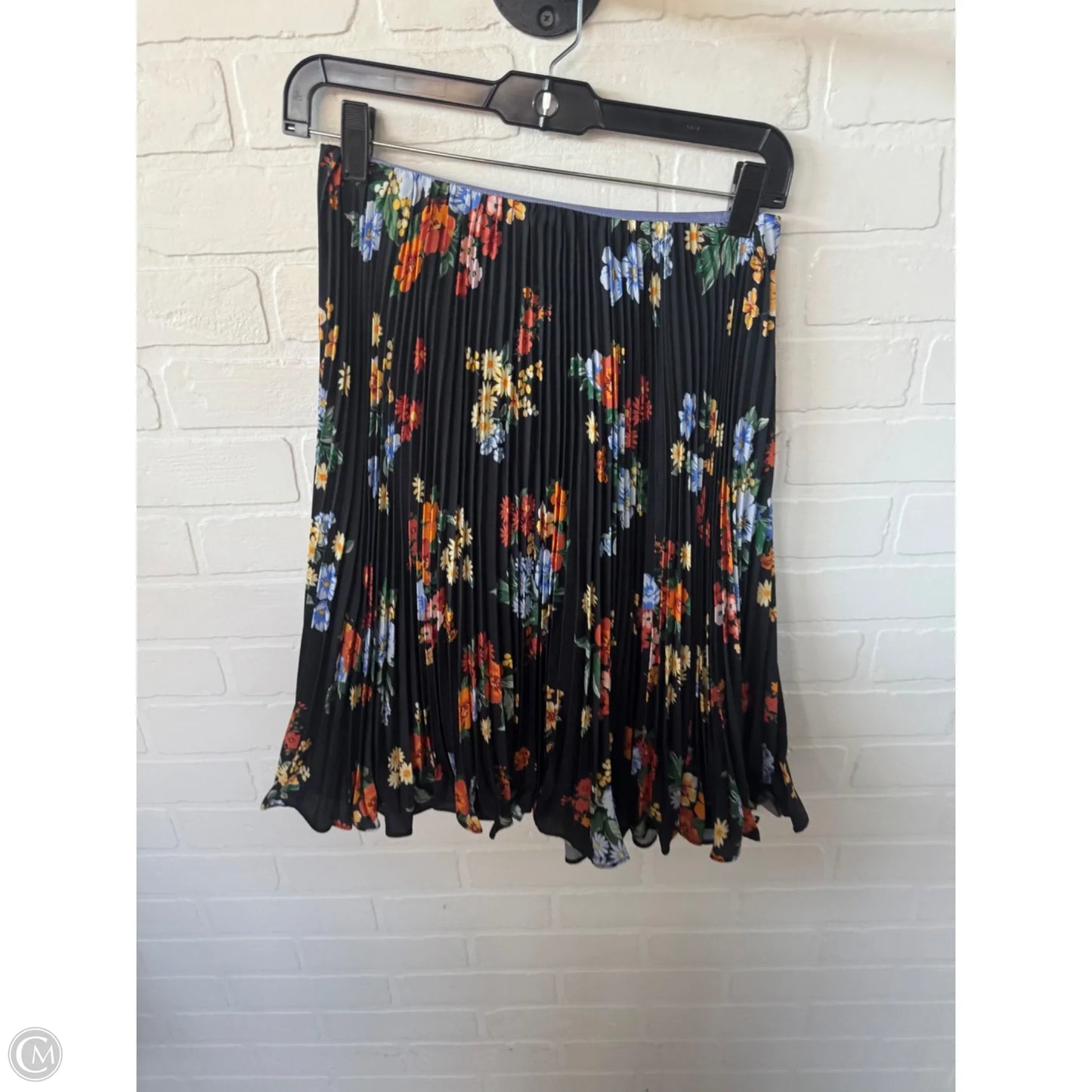 Skirt Mini & Short By Maeve In Black & Orange, Size: 0p