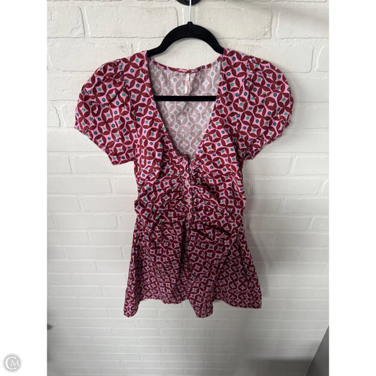 Dress Casual Short By Free People In Brown & Pink, Size: L