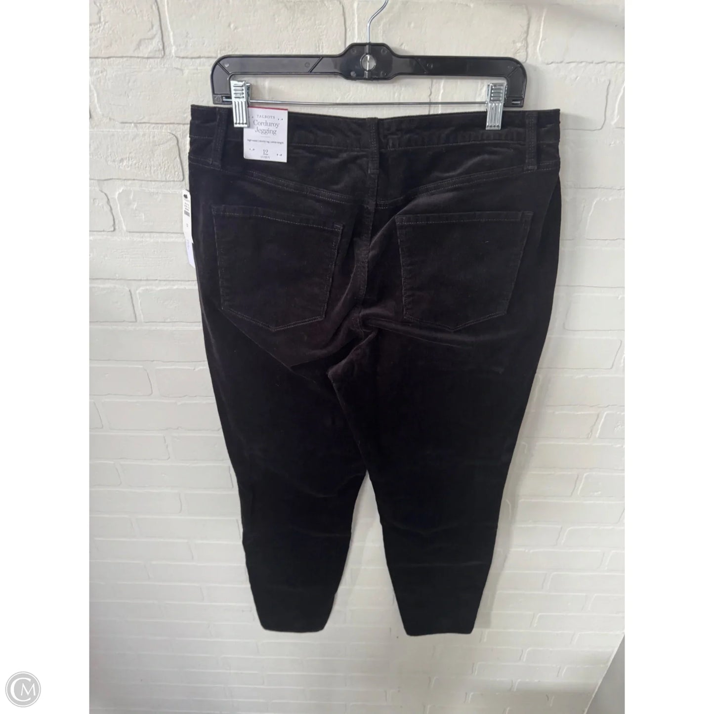 Pants Corduroy By Talbots In Black, Size: 12