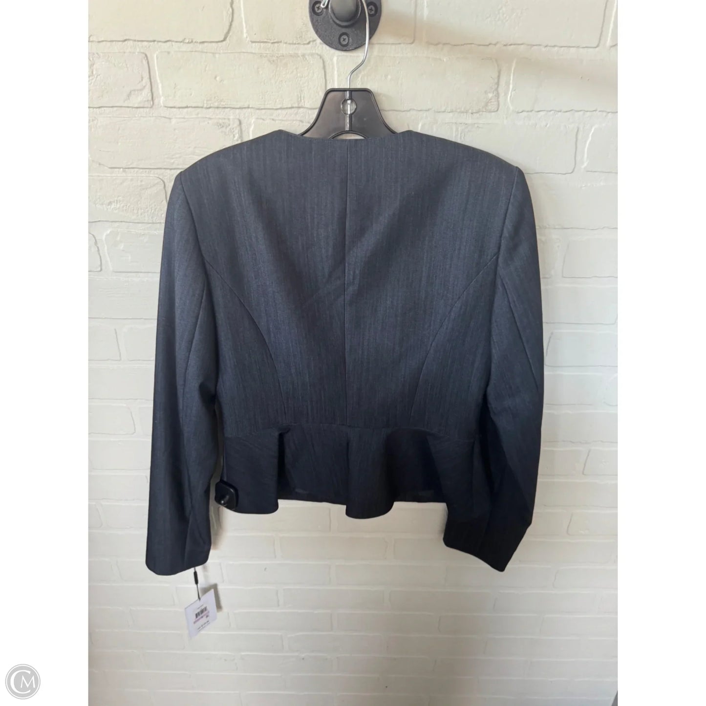Blazer By Calvin Klein In Blue Denim, Size: S