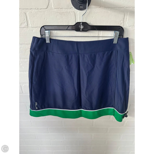 Athletic Skort By Rlx In Blue & Green, Size: 12