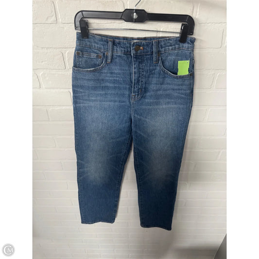 Jeans Straight By Madewell In Blue Denim, Size: 2