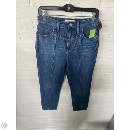 Jeans Straight By Madewell In Blue Denim, Size: 4