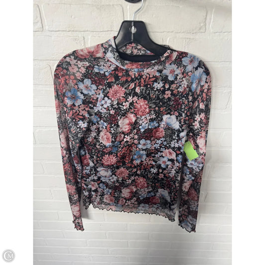 Top Long Sleeve By Clothes Mentor In Black & Pink, Size: S