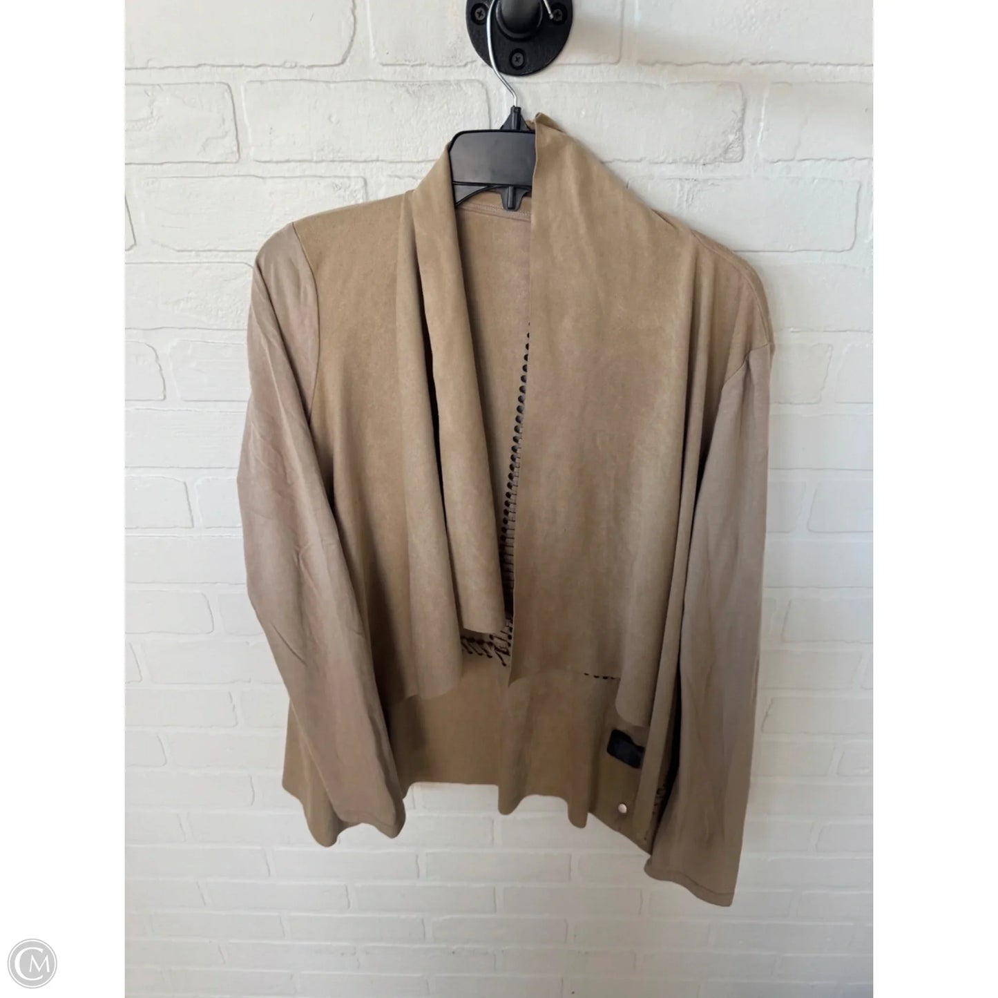 Blazer By Clothes Mentor In Tan, Size: M