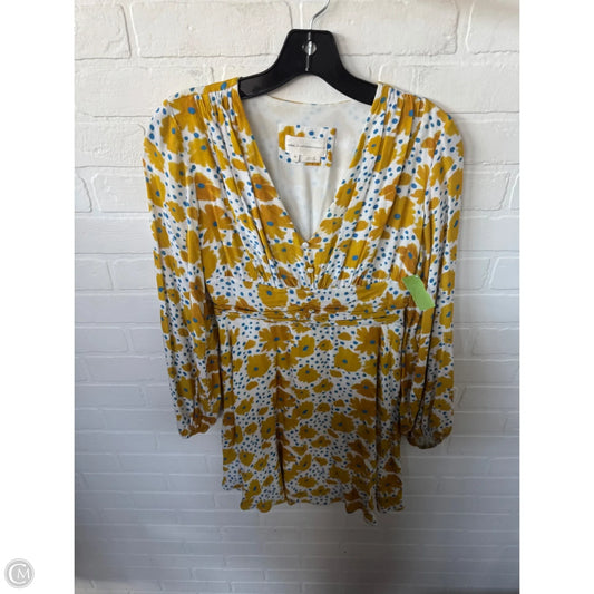 Dress Casual Short By Anthropologie In Yellow, Size: Xs