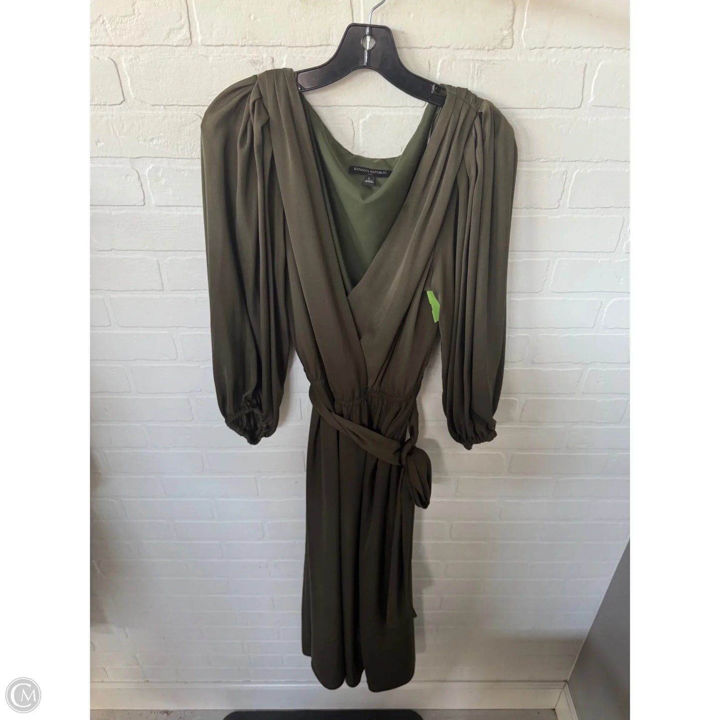 Dress Party Long By Banana Republic In Green, Size: L