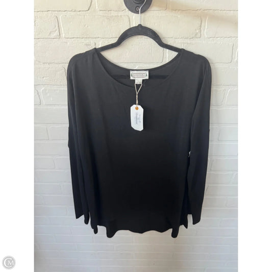 Top Long Sleeve Basic By Loveriche In Black, Size: L