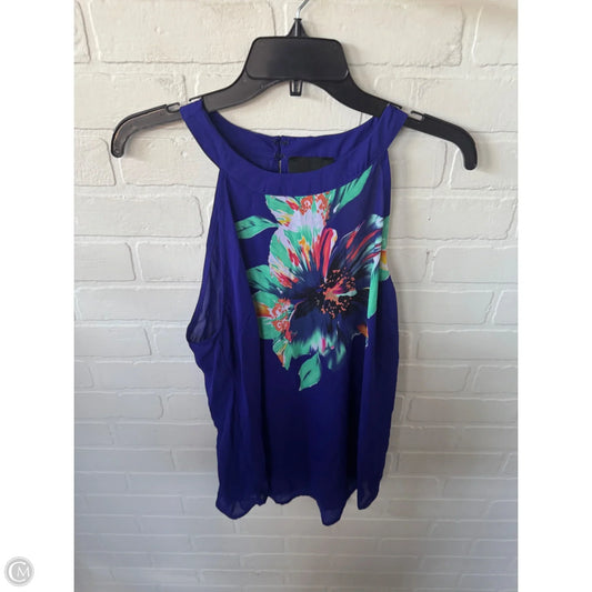 Top Sleeveless By Cynthia Rowley In Blue & Green, Size: M