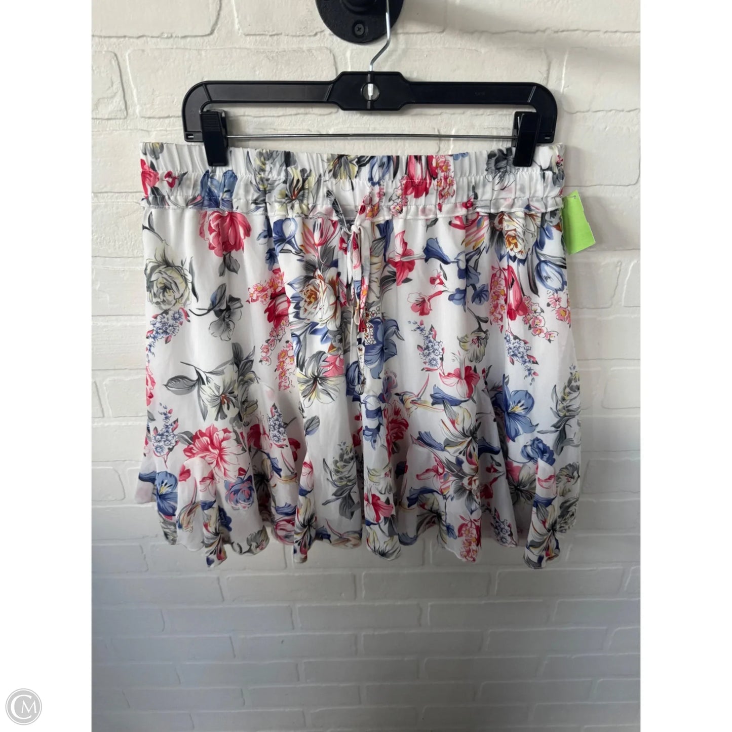 Skirt Mini & Short By Prettygarden In Blue & White, Size: 16