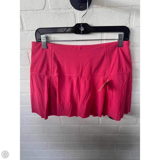 Athletic Skort By Lululemon In Pink, Size: 8