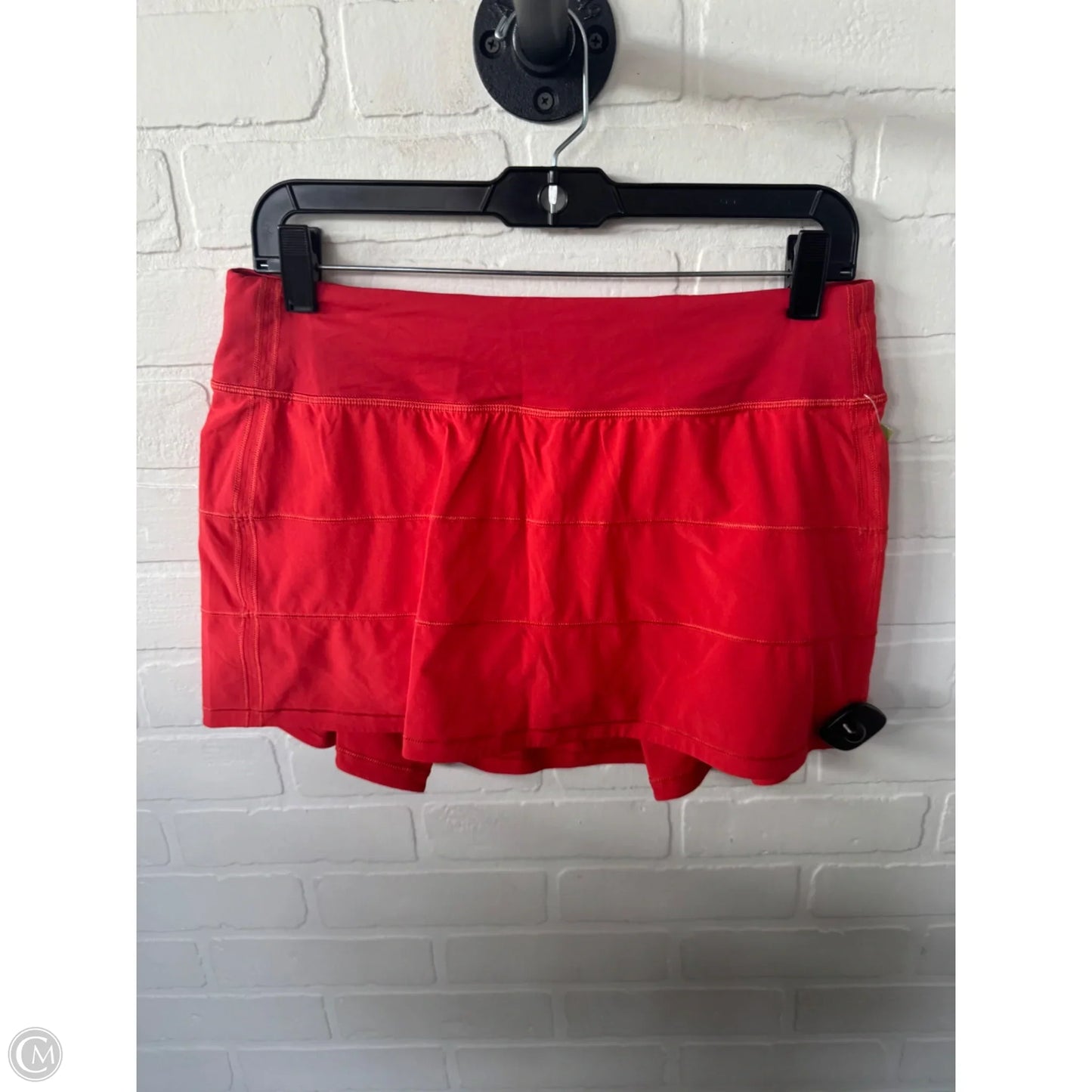 Athletic Skort By Lululemon In Orange, Size: 8
