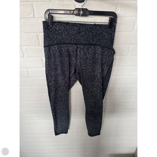 Athletic Leggings By Lululemon In Black & White, Size: 10