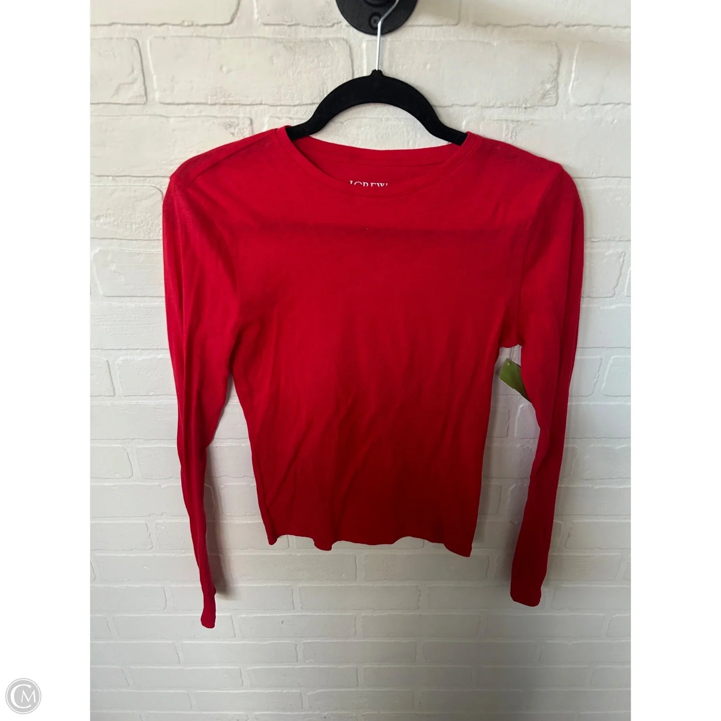 Top Long Sleeve Basic By J. Crew In Red, Size: S